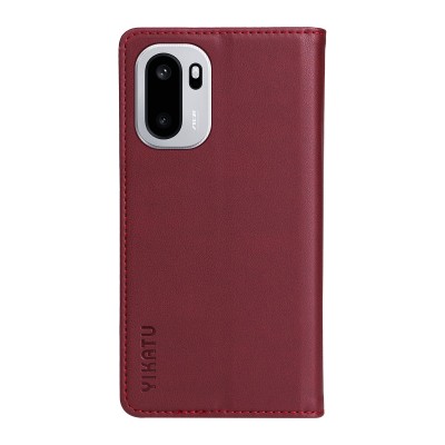 „YIKATU“ Split atverčiamas dėklas - bordo (OnePlus 15R / Ace 6T / Ace 6)