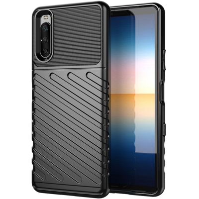 „Mofan“ Thunder kieto silikono (TPU) dėklas - juodas (Xperia 10 III)