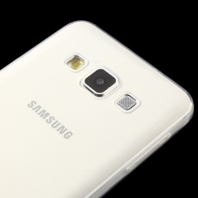 Samsung Galaxy A3 dzidrs (caurspīdīgs) cieta silikona TPU pasaulē planākais apvalks / Vacins.lv