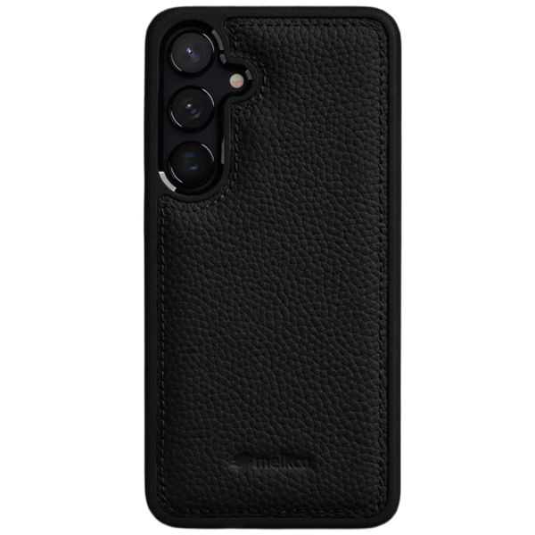 „MELKCO“ Leather dėklas - juodas (Galaxy S25+)