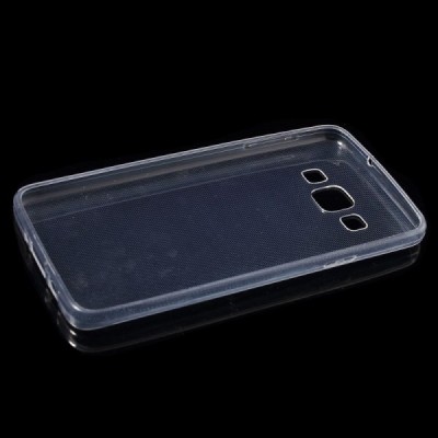 Samsung Galaxy A3 dzidrs (caurspīdīgs) cieta silikona TPU pasaulē planākais apvalks / Vacins.lv
