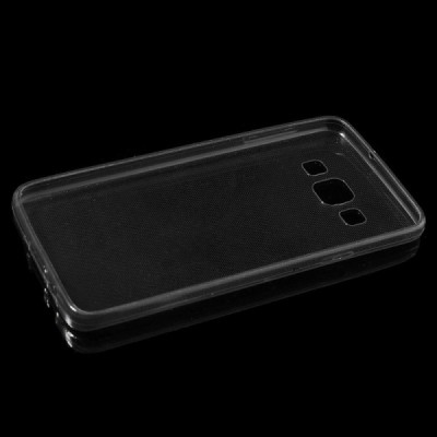 Samsung Galaxy A3 dzidrs (caurspīdīgs) cieta silikona TPU pasaulē planākais pelēks apvalks / Vacins.lv