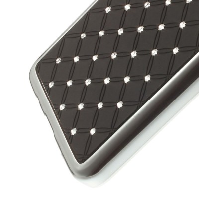 Samsung Galaxy A3 elegantiškas juodas dėklas su blizgučiais / Priedai.lt