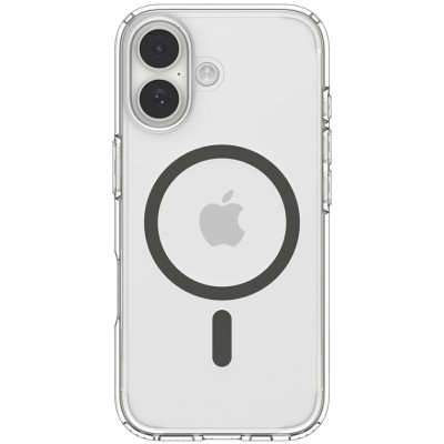 „Spigen“ Ultra MagSafe Apple iPhone 17 skaidrus pilkas kieto silikono dėklas - nugarėlė | Priedai.lt