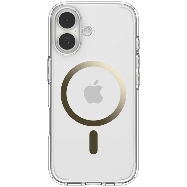„Spigen“ Ultra MagFit dėklas - skaidrus, auksinis (iPhone 17)