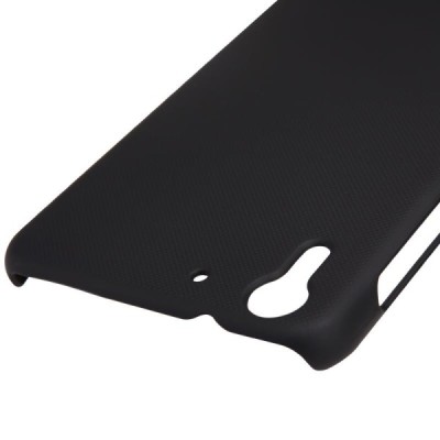 HTC Desire EYE Nillkin Frosted Shield melns plastmasas apvalks + ekrāna aizsargplēve / Vacins.lv