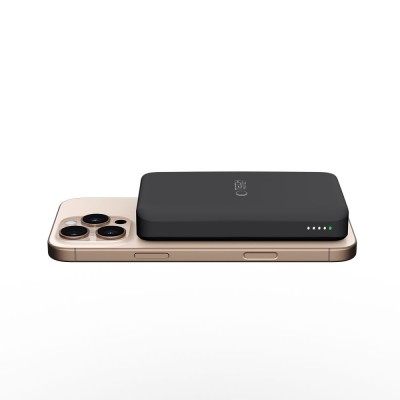 „Tech-Protect“ PB24 LIFEMAG Qi2 MAGSAFE išorinė baterija - juoda (10000 mAh, 15W) | Priedai.lt