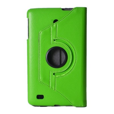 LG G Pad 8.0 V480 (LTE V490) atvēramais zaļš ādas maciņš, grozās 360° grādu apjomā / Vacins.lv