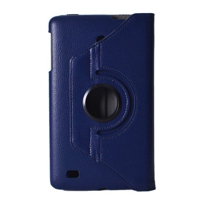 LG G Pad 8.0 V480 (LTE V490) atvēramais zils ādas maciņš, grozās 360° grādu apjomā / Vacins.lv