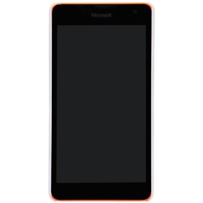 Microsoft Lumia 535 Nillkin Frosted Shield balts plastmasas apvalks + ekrāna aizsargplēve / Vacins.lv