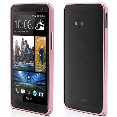 „Love Mei“ HTC One M7 rožinis rėmelis (Bamperis) / Priedai.lt