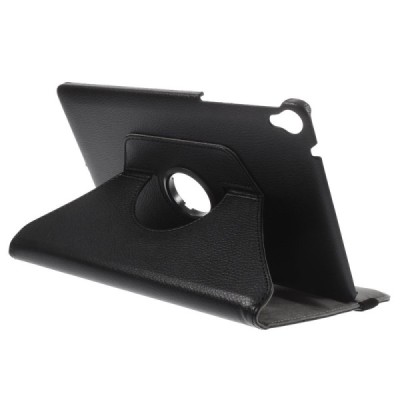 HTC Nexus 9 atvēramais melns ādas maciņš, grozās 360° grādu apjomā / Vacins.lv