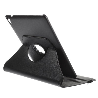 HTC Nexus 9 atvēramais melns ādas maciņš, grozās 360° grādu apjomā / Vacins.lv