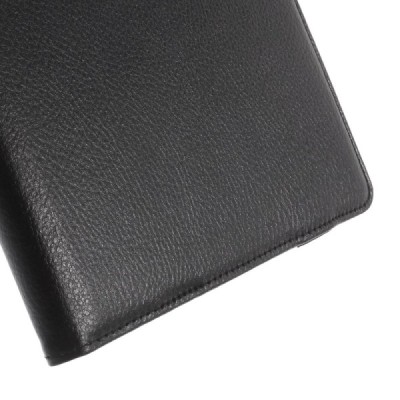 HTC Nexus 9 atvēramais melns ādas maciņš, grozās 360° grādu apjomā / Vacins.lv