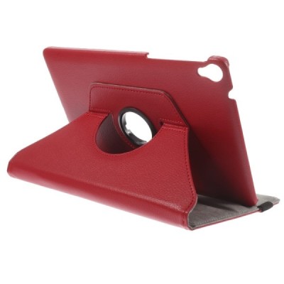 HTC Nexus 9 atvēramais sarkans ādas maciņš, grozās 360° grādu apjomā / Vacins.lv