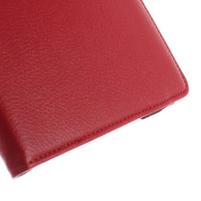 HTC Nexus 9 atvēramais sarkans ādas maciņš, grozās 360° grādu apjomā / Vacins.lv