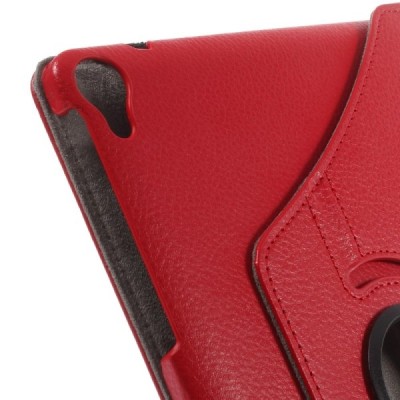 HTC Nexus 9 atvēramais sarkans ādas maciņš, grozās 360° grādu apjomā / Vacins.lv