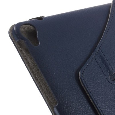 HTC Nexus 9 atvēramais zils ādas maciņš, grozās 360° grādu apjomā / Vacins.lv