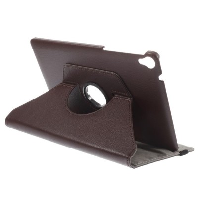 HTC Nexus 9 atvēramais brūns ādas maciņš, grozās 360° grādu apjomā / Vacins.lv