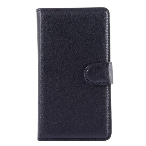 „Litchi“ atverčiamas dėklas - juodas (Lumia 535)