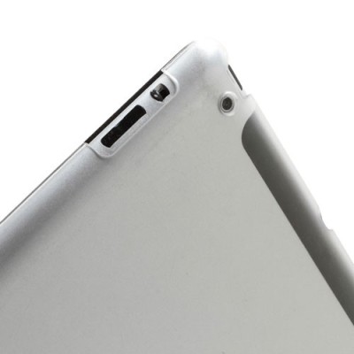 Apple iPad 2 / 3 / 4 plonas atverčiamas juodas odinis dėklas / Priedai.lt