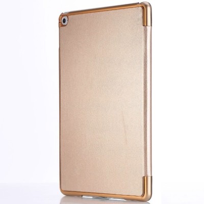 Apple iPad Air 2 plonas atverčiamas „Rock“ Uni auksinis odinis dėklas / Priedai.lt