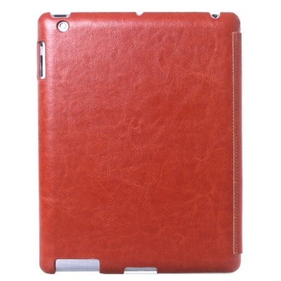 „Kalaideng“ Enland Apple iPad 4 (iPad 3, 2) atverčiamas rudas odinis dėklas / Priedai.lt