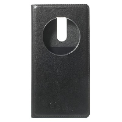 LG G3 S D722 juodas odinis atverčiamas „Smart Window“ dėklas - dangtelis / Priedai.lt