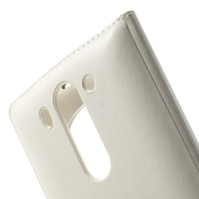 LG G3 S D722 balts atvēramais „Smart Window“ maciņš / Vacins.lv