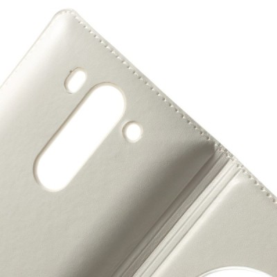 LG G3 S D722 balts atvēramais „Smart Window“ maciņš / Vacins.lv