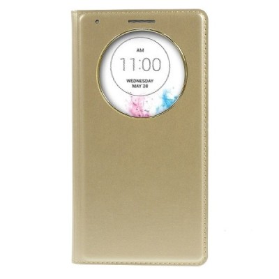 LG G3 D855 (D850, D851) zelta atvēramais „Smart Window“ maciņš / Vacins.lv