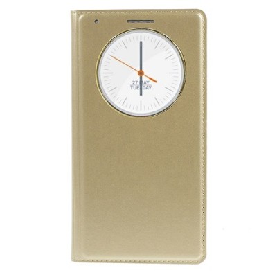 LG G3 D855 (D850, D851) zelta atvēramais „Smart Window“ maciņš / Vacins.lv