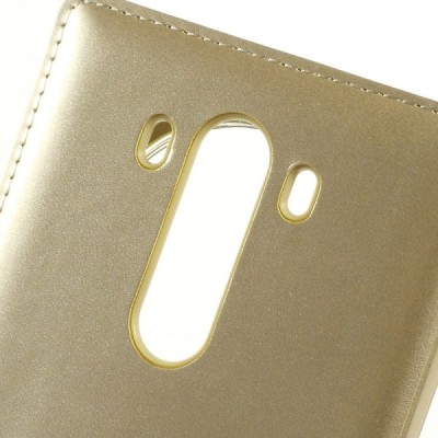 LG G3 D855 (D850, D851) zelta atvēramais „Smart Window“ maciņš / Vacins.lv