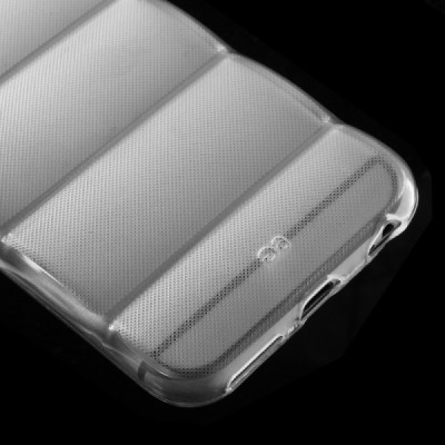 Apple iPhone 6 reljefa dzidrs (caurspīdīgs) cieta silikona (TPU) apvalks / Vacins.lv