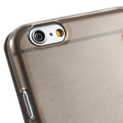 Apple iPhone 6 (6s) melns atvēramais „Smart Window“ maciņš / Vacins.lv