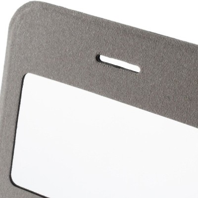 Apple iPhone 6 (6s) melns atvēramais „Smart Window“ maciņš / Vacins.lv