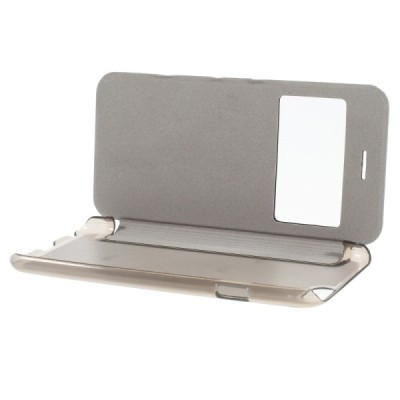 Apple iPhone 6 (6s) melns atvēramais „Smart Window“ maciņš / Vacins.lv