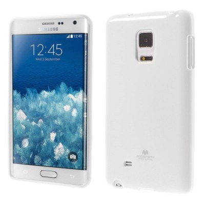 Samsung Galaxy Note Edge Mercury balts cieta silikona (TPU) apvalks / vacins.lv