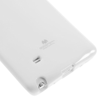 Samsung Galaxy Note Edge Mercury balts cieta silikona (TPU) apvalks / vacins.lv