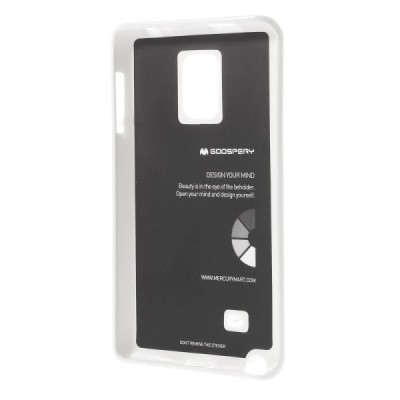 Samsung Galaxy Note Edge Mercury balts cieta silikona (TPU) apvalks / vacins.lv