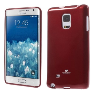 Samsung Galaxy Note Edge Mercury sarkans cieta silikona (TPU) apvalks / vacins.lv