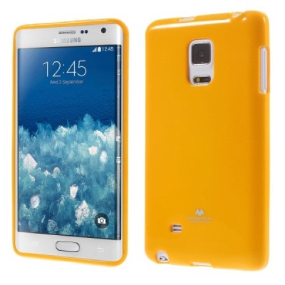 Samsung Galaxy Note Edge Mercury dzeltens cieta silikona (TPU) apvalks / vacins.lv