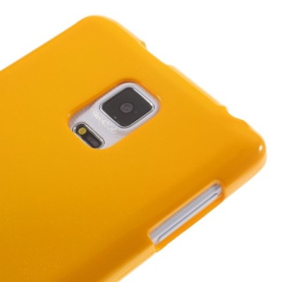 Samsung Galaxy Note Edge Mercury dzeltens cieta silikona (TPU) apvalks / vacins.lv