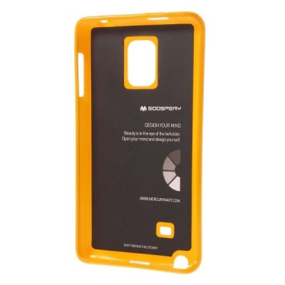 Samsung Galaxy Note Edge Mercury dzeltens cieta silikona (TPU) apvalks / vacins.lv