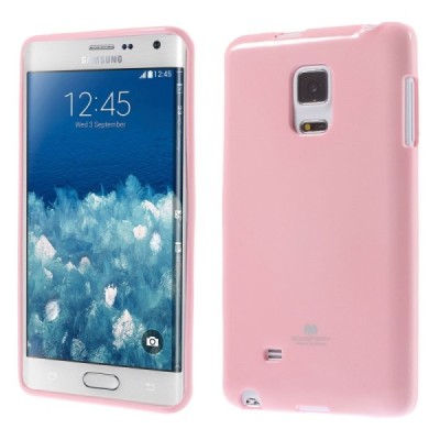 Samsung Galaxy Note Edge rožinis Mercury kieto silikono (TPU) dėklas / Priedai.lt