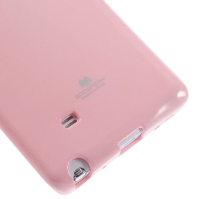 Samsung Galaxy Note Edge rožinis Mercury kieto silikono (TPU) dėklas / Priedai.lt