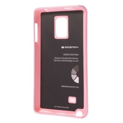 Samsung Galaxy Note Edge rožinis Mercury kieto silikono (TPU) dėklas / Priedai.lt