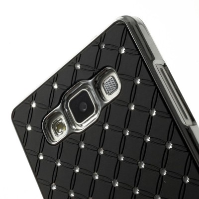 Samsung Galaxy A5 elegantiškas juodas dėklas su blizgučiais / Priedai.lt