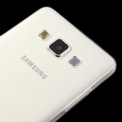 Samsung Galaxy A5 skaidrus (permatomas) kieto silikono TPU ploniausias pasaulyje dėklas / Priedai.lt