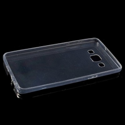 Samsung Galaxy A5 skaidrus (permatomas) kieto silikono TPU ploniausias pasaulyje dėklas / Priedai.lt